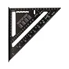 7 Inch Triangle Ruler Aluminum Alloy Metric Imperial Angle Ruler Carpenter Tools