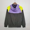 2023/2024 Barcelona Jersey Windbreaker Black and purple love fball