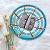 (US Local)Flower Diamond Painting Wooden Serving Tray Decorative Diamond Art Fruit Tray(A)