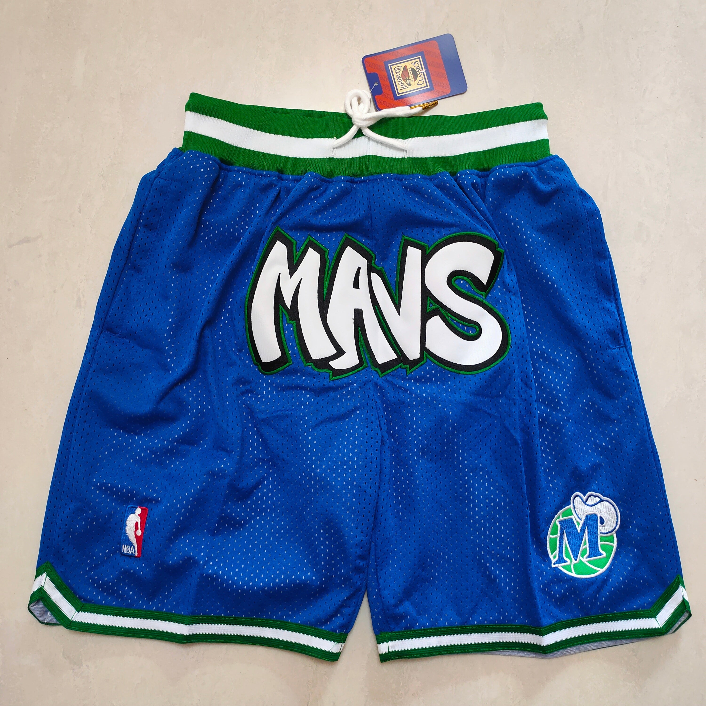 Dallas Mavericks Blue Pocket Pants Shorts