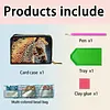 2pcs Animal Pattern Diamond Painting Fashion Card Holder Compact Coin Purse