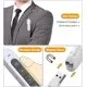 DinoFire Wireless Presenter Remote, RF 2.4GHz USB Presentation Remote Control PowerPoint Presentation Clicker for Keynote/PPT/Mac/PC (White)