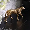Farich's "Enameled Leopard" Art Ornament in Gold
