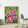 Flowers-11CT Stamped Cross Stitch 40*50cm