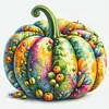 Watercolor Pumpkin-11CT Stamped Cross Stitch 45*45cm/17.72*17.72in
