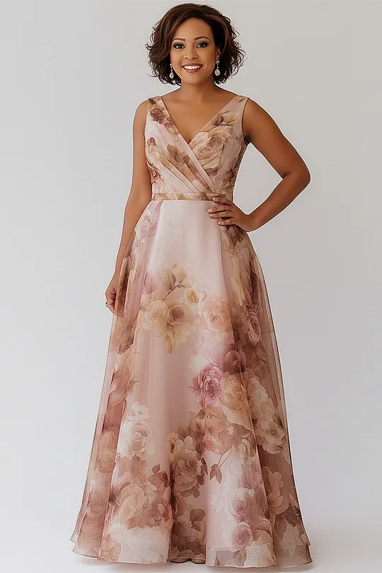 open lace back dress Plus Size Crepe Long Sleeve Ruffled Organza Wedding Dress