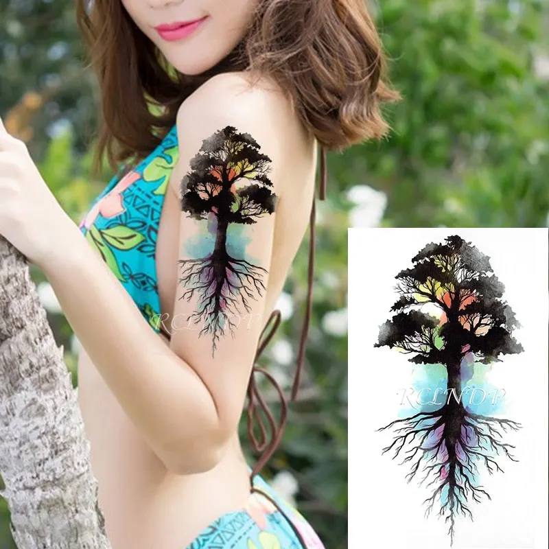 Waterproof Temporary Tattoo Sticker Arabic Letter Heart Love Pattern Personality Fake Tatoo Flash Tatto for Girl Women Men