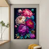 (Big Size)Peony - 11CT Stamped Cross Stitch - 40*60cm - Flower