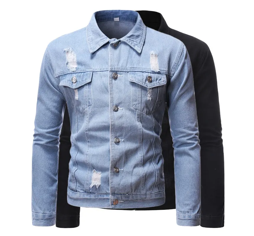 Rough & Tumble Streetwise Ripped Denim Jacket