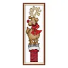 14CT Christmas Deer - Stamped Cross Stitch 9*27cm/3.54*10.63in(Brand)