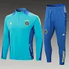 2024/2025 Ajax Half-Pull Training Suit Baby Blue Football Shirt 1:1 Thai Quality Set love fball