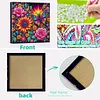 (Pre-Framed)Butterfly Flower-Special Shape Diamond Painting Kit(29x29cm)