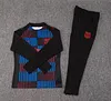 2024/2025 Barcelona Half-Pull Training Suit Stripe Red-Blue Football Shirt 1:1 Thai Quality