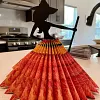 Porte-serviettes/serviettes de sorci&egrave;re d'Halloween