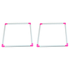 (US Local)Square Embroidery Hoop Handheld Cross Stitch Tool Frame Plastic Clip Frame (40x40cm)