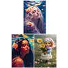 Diamond Painting-DIY Full Round Drill Girl(60*40CM)