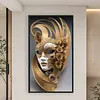 Mask-11CT Stamped Cross Stitch 40*70cm (Big Size)