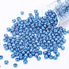 Cross Stitch Bead Embroidery Accessories 2.0mm Metallic Glass Round Beads DI Beads Suitable For 11ct Canvas Hairpin Bracelet Necklace Jewelry Accessories