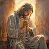Jesus Praying-Paint by Numbers Acrylic Painting 40*40CM(HOT)