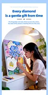 (40x50cm)Gold Foil Canvas Hot-stamped Floral Designs 5D DIY Diamond Painting Kit with Inner Frame