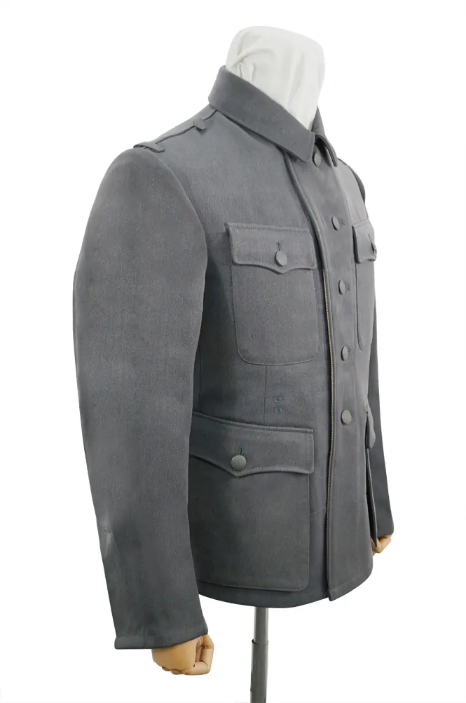   Elite German M1942 NCO Grey Gabardine Tunic Feldbluse German-Uniform