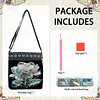 Diamond Painting Iridescent Rose Crossbody Bag Ethnic Style Handbag with Adjustable Strap