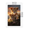 (Big Size)Leopard - 11CT Stamped Cross Stitch - 40*65cm - Animal