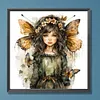 Flowers Butterfly Girl-Paint by Numbers Acrylic Paintingg 50*55CM(Watercolor)