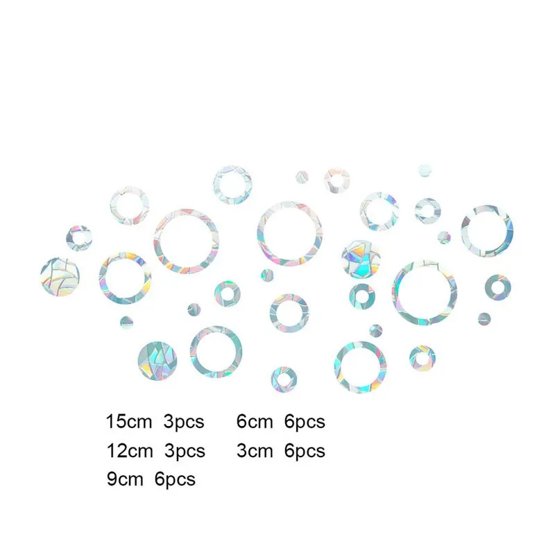 1pcs Lotus Window Decor Film Electrostatic Glass Sticker Rainbow Prism Decals Living Room Bathroom Balcony Decoration