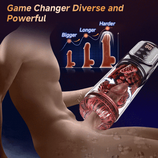 Male Masturbator Penis Pump With 7 Thrusting Rotating Vibrating Sucking  Licking Stroker