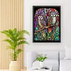 >SALE<Full Embroidery Eco-cotton Thread 11CT Printed Owl Cross Stitch Kit Artwork