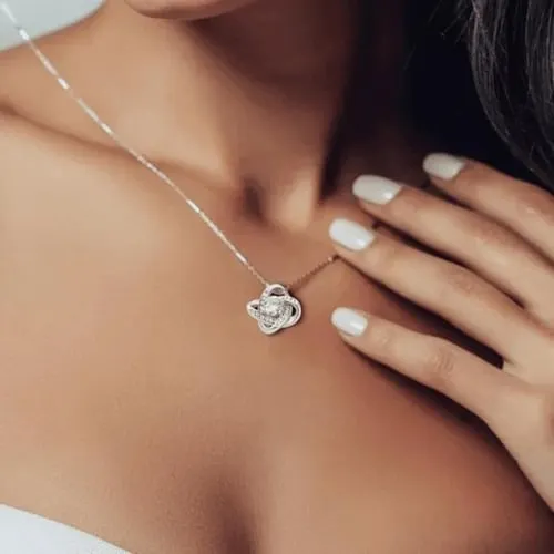Last Day 49% OFF - A Gift your Daughter will always Remember- Love Knot Pendant