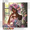 Diamond Painting-DIY Crystal Rhinestone Girl by the Window
