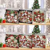 6PCS Diamond Painting Xmas Snowman Greeting Cards Congratulations Cards & Gifts