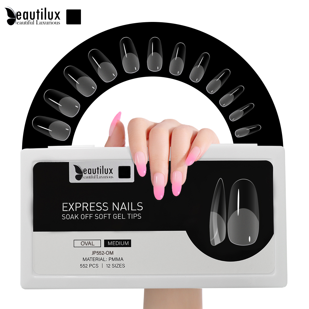 CAPSULE NAILS 552pcs|OVAL|MEDIUM