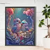 A Pair Of Colorful Love Birds - Round Drill Diamond Painting - 45*60CM (Big Size Partial AB Drill)