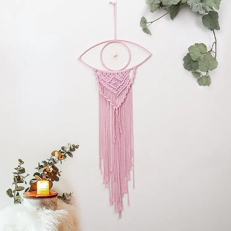 Pink Evil Eye Dream Catcher