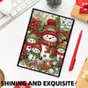 (US Local)50-Page A5 Snowman Diamond Painting Notebook for Adult Holiday Birthday Gift