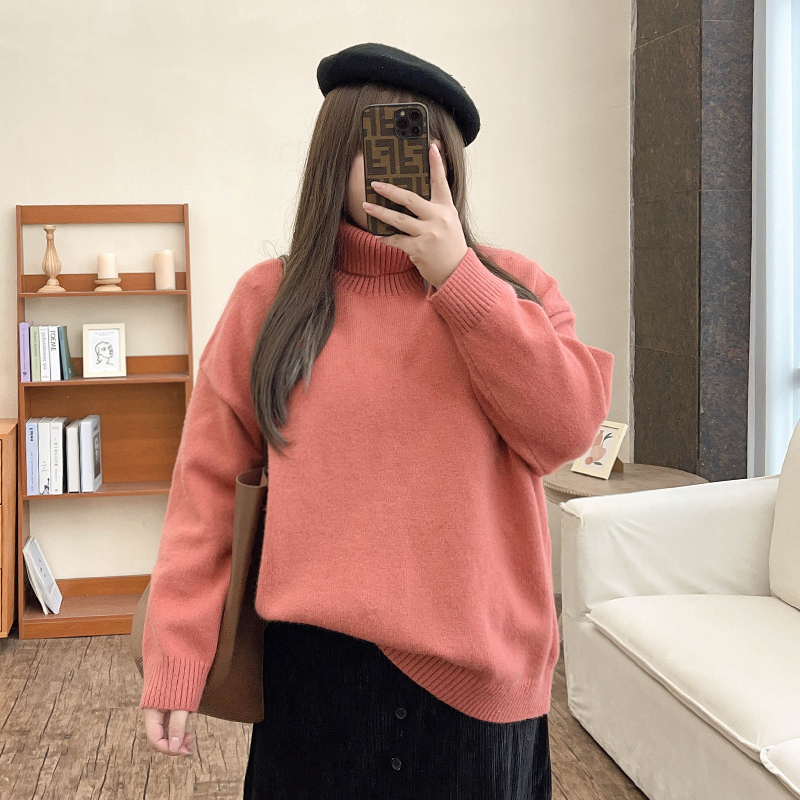 Cozy Comfort Plus Turtleneck Sweater - Women's Autumn/Winter Top