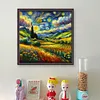 Starry Sky Scenery-11CT Stamped Cross Stitch 50*50cm/19.69*19.69in