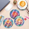 [Upgrade]4Pcs Acrylic Special Shape Lotus DIY Waterproof Diamond Painting Coaster