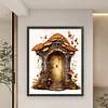 >SALE<Full Embroidery Cotton Thread 11CT Print Floral Mushroom Hut Cross Stitch50x60cm