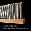 Music Spectrum Display, Rhythmic Lamp, Nixie Tube Sound Level Meter, Audio Analyzer for Home,Office,Studio Audio System, Rhythm, Punk,Gift, Ornament L12 Walnut