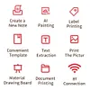 Mini Printer BT Portable Thermal Printer Label Maker for Notes Photos Labels