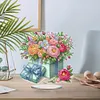 (US Local)DIY Flower Special Shaped Diamond Painting Desktop Ornaments Kit 