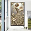 Diamond Painting-DIY Crystal Rhinestone Pearl and Gold Queen(40x70cm)