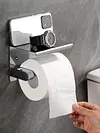 Stainless Steel Toilet Paper Holder Wall Mounted Punch-Free Bathroom Accessories