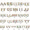 2pcs/set DIY 26 Letters Double Side Diamond Painting Wine Glass Charms Identification Kit
