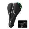 High Elastic Silicone Bicycle Seat Cover Super Soft Thick Tail Light Seat Cover Mountain Bike Silicone Cycling Thick Waterproof Road Bike Seat Accessories