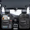 Car Backseat Organizer with Foldable Table Tray Seat Back Protectors Kick Mats